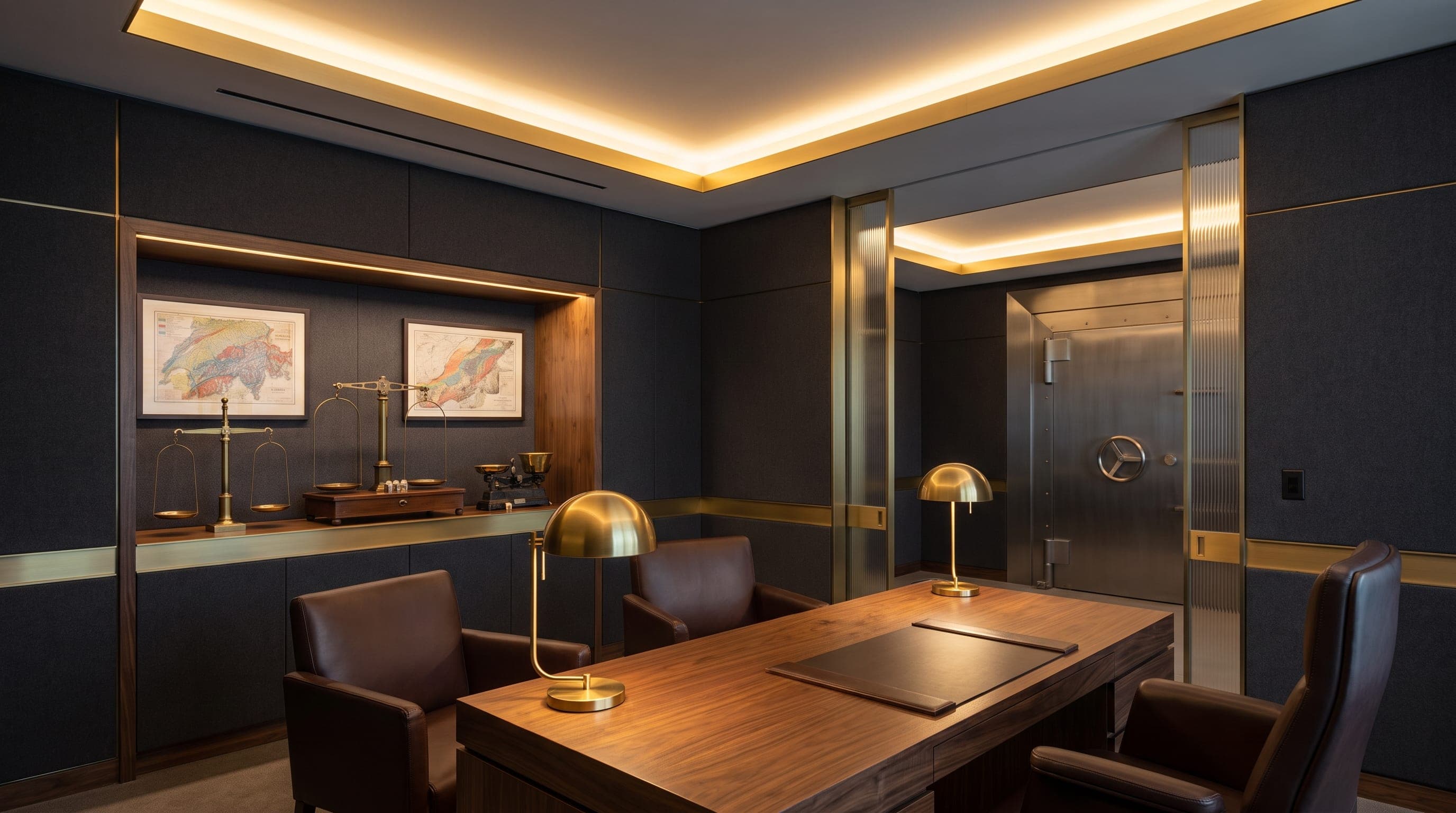 Salon de réception privé d’une agence